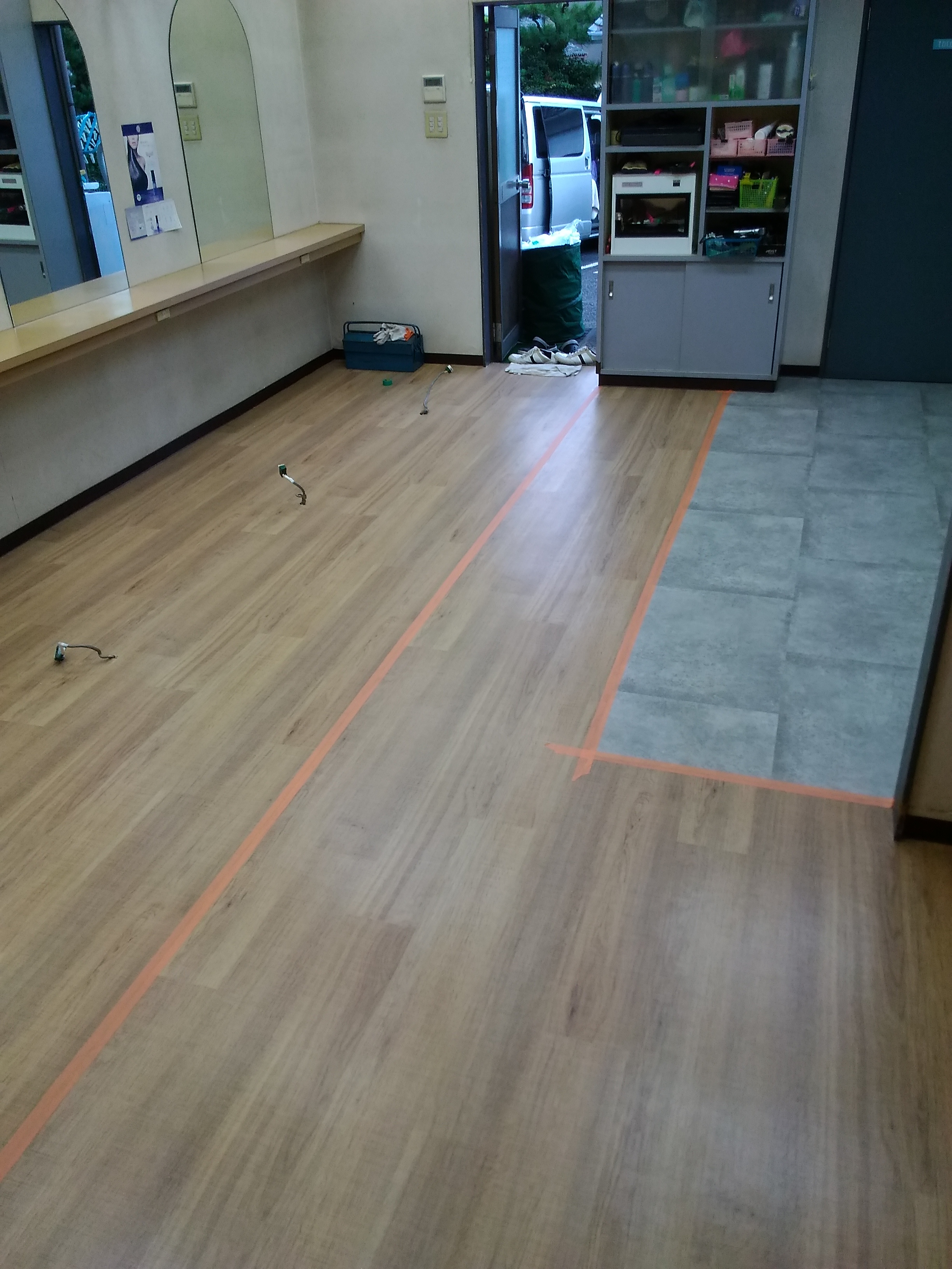 クッションフロア施工後